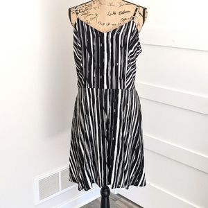 Black and White Striped Sundress